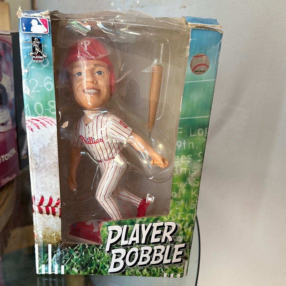 Forever Collectibles Red and White Player Bobblehead
